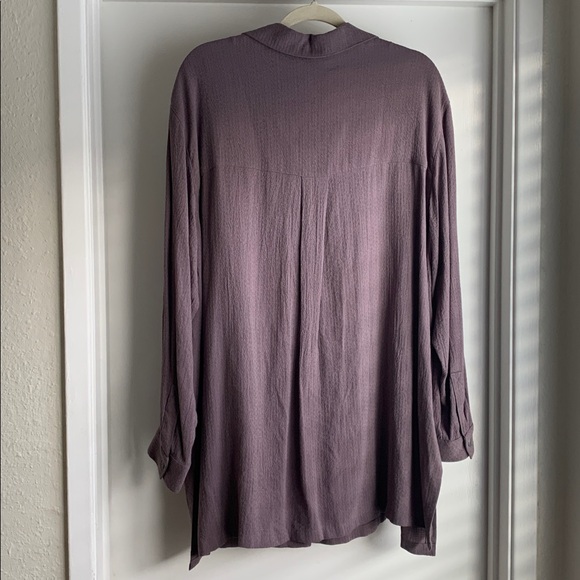 NWT J. Jill Women's Smoky Lilac Down Shirt Size XL - Picture 2 of 6